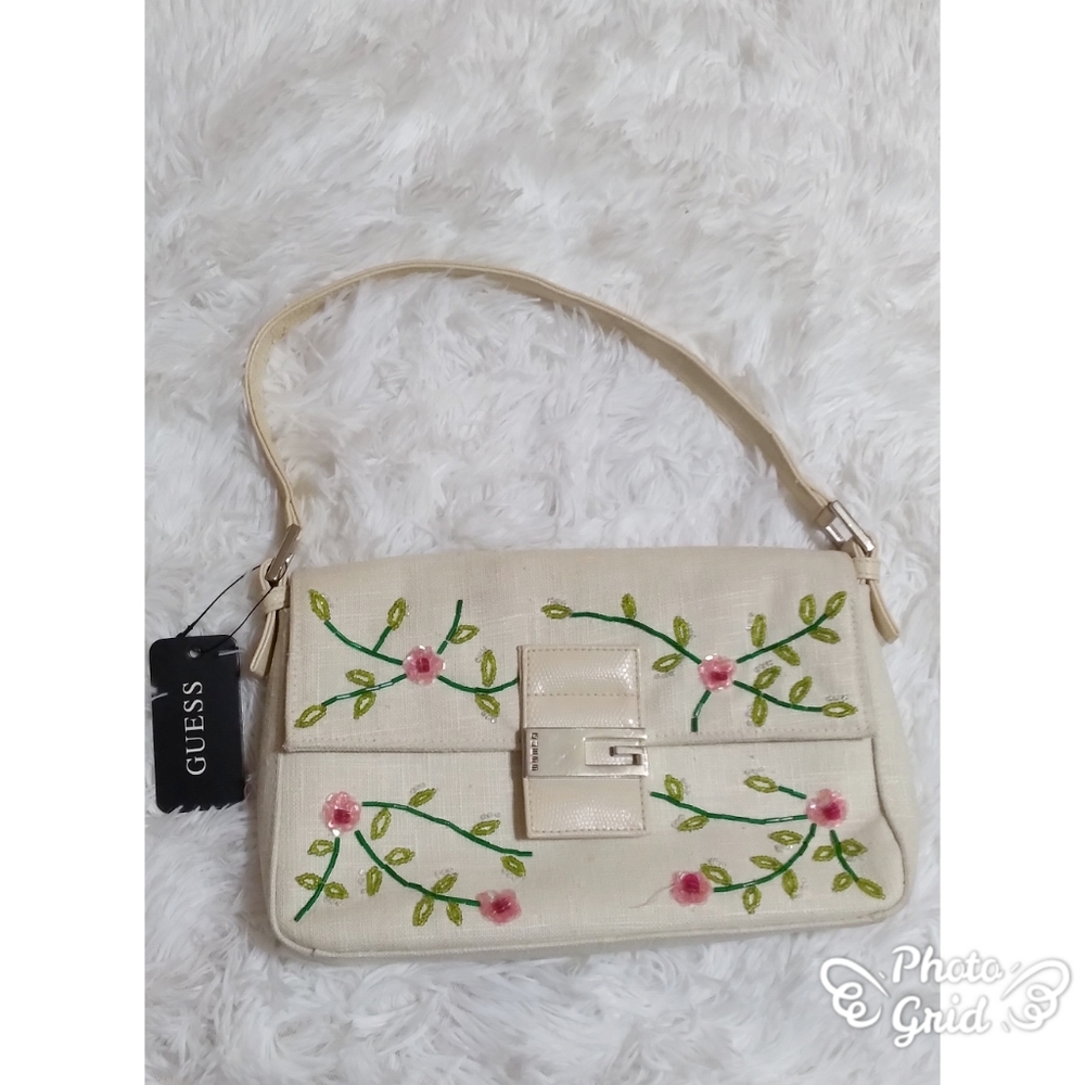 Flower Guess Shoulder Bag